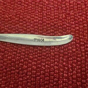 TWA Trans World Airways Sterling Silverware Fork